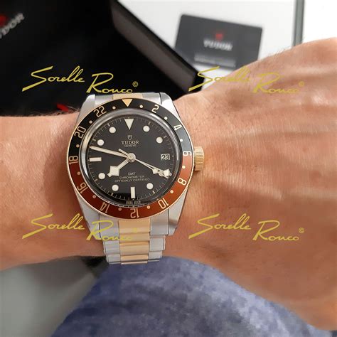 tudor automatico acciaio e oro|Black Bay GMT S&G .